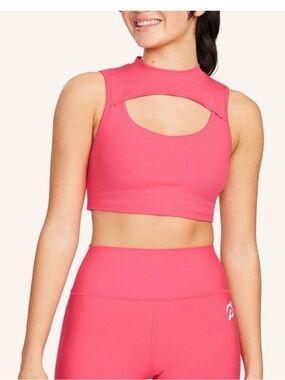 Peloton Hot Pink Cutout Sports Bra